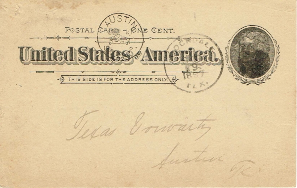 Rockdale TX postmark 9-9-1897