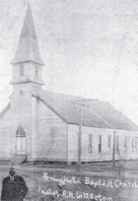  early Springfield Baptist Church, Rockdale, TX