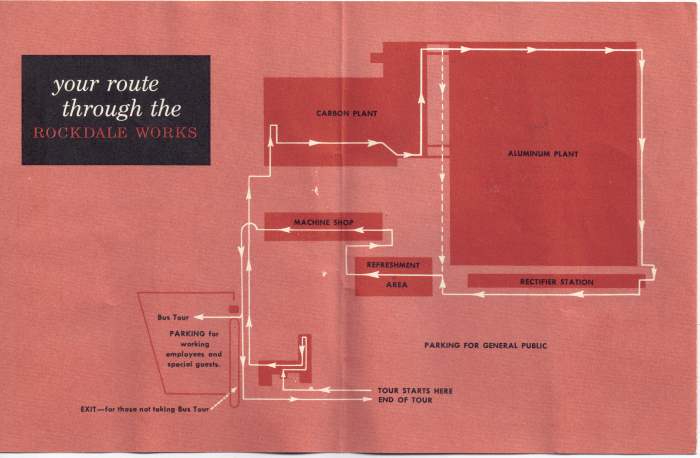 Alcoa Dedication - Rockdale TX - April 24, 1954 plant route