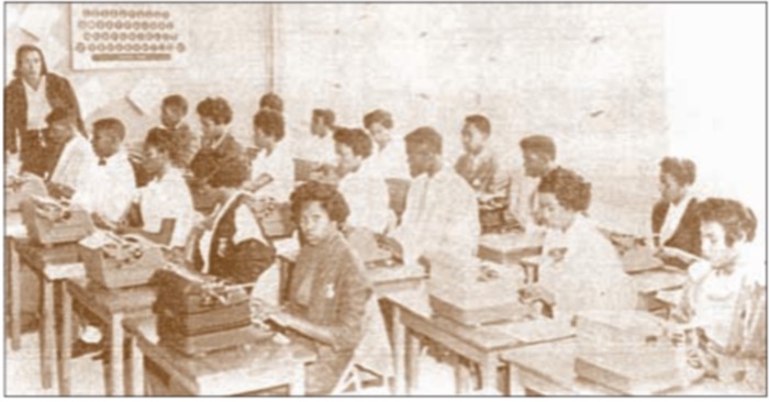 Aycock High School Typing Class