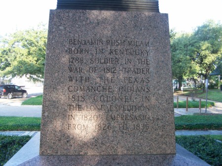 Ben Milam Historic Monument - Courthouse, Milam Cy, TX