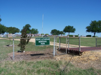 Hope Lutheran Memorial Park Histrocial Marker, Buckholts, Milam, TX