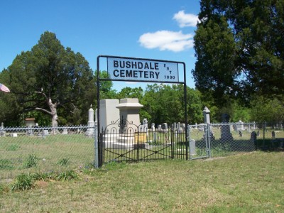 Bushdale Cemetery Main Entrancer - Bushdale, Milam, TX