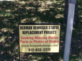 Bushdale Cemetery - Herman Henniger Statue Replacement Project