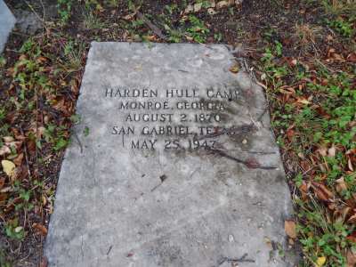 Harden Hull Camp marker - Locklin Cemetery