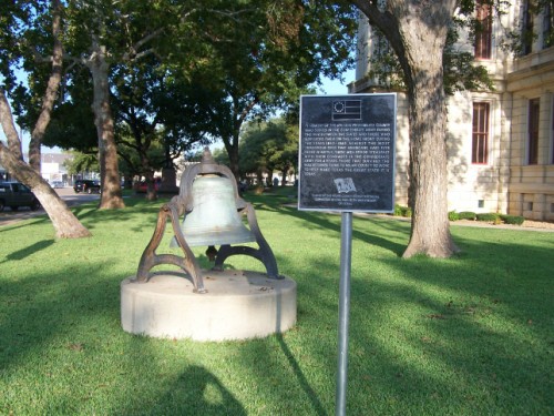 Milam County Courthouse Confederate War Marker and Bell