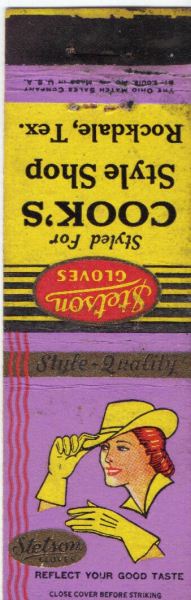 Cook's Style Shop, Rockdale, TX ca 1950s