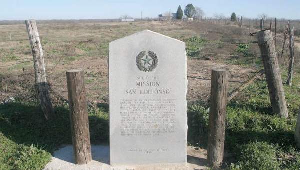 San Indefonso Mission Historcial marker, Milam TX