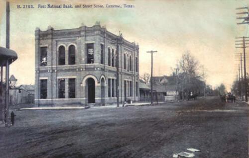 FIrst National Bank, Cameron, TX 1900s