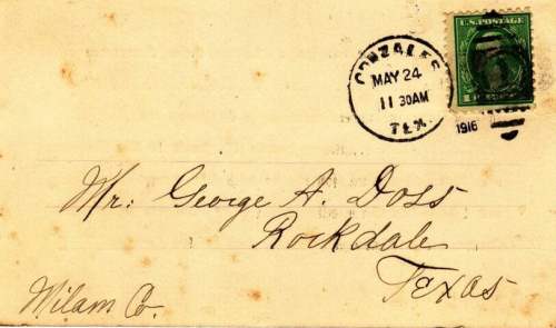 George A. Doss invitation to Confederate States America reunion - 1916