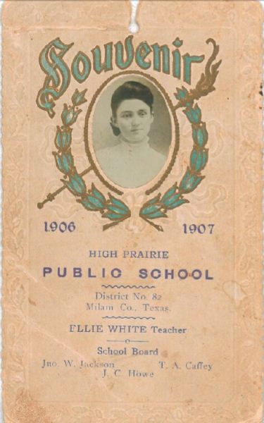 High Prairie, TX Public School - Ellie White, teacher