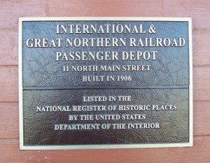 National Register marker - International & Great Northern Railroad, Rockdale, TX