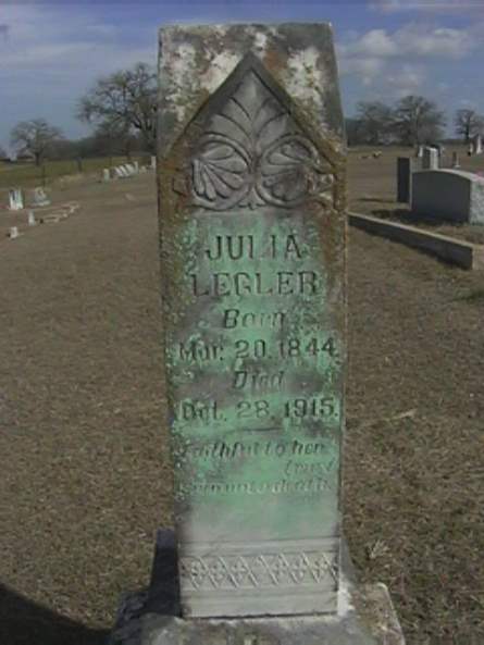 Julia Legler - Sharp Cemetery, Texas