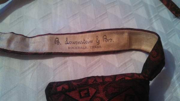 Lowenstein Bros Tie - Rockdale, TX