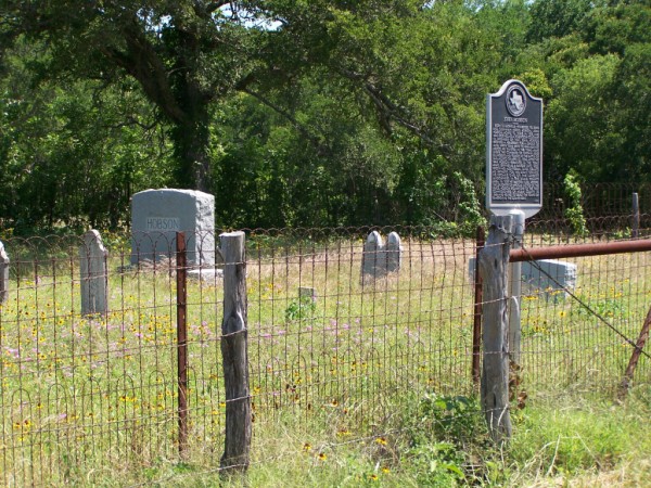 Hobson Cemetery, Milam County TX