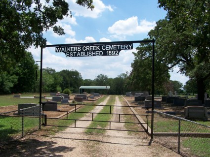Walkers Creek Cemetery, Milam County TX