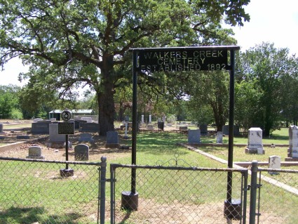 Walkers Creek Cemetery, Milam County TX