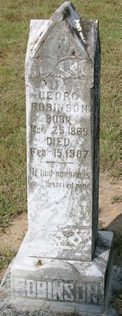 George Robinson tombstone