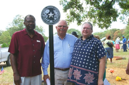 Dale Jaecks at Peaceful Rest Cemetery Historical Marker, Gause, Milam, TX