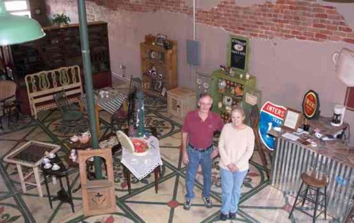 Bernie & Kim Finley restored pre-World War II Perry Building
