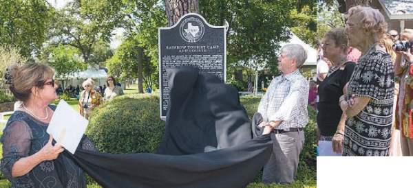 Rainbow Courts Historical marker  unveiling