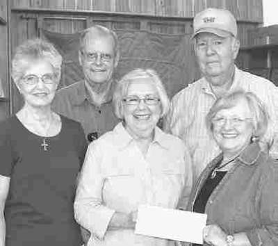 I&GN HIstorical Depot accepts donation from Linwood Acres Garden Club