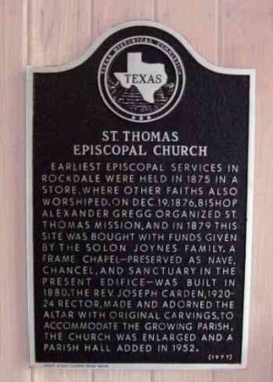 St Thomas Episcopal Church, Rockdale, TX
