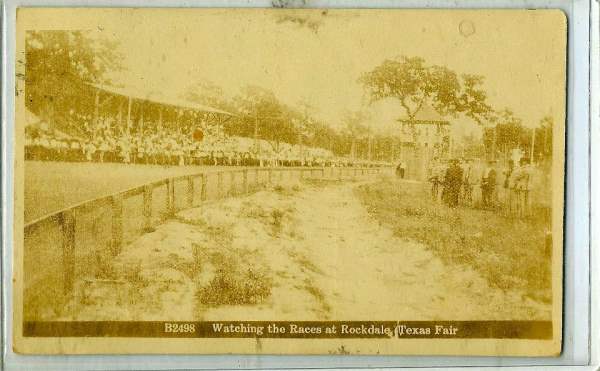 Watching the Races at Rockdale Texas Fair 1912