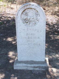 J. T. Swanzy, San Andres Cemetery, Milam County, TX