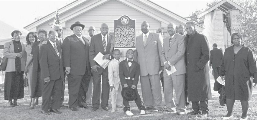 Springfield Baptist Church, Rockdale, TX receives Texas Historical Commission Historical Marker