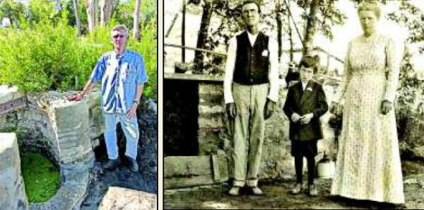 Dr. Donny Hamilton and G. W. Beard family at Milano, TX Rock House Springs